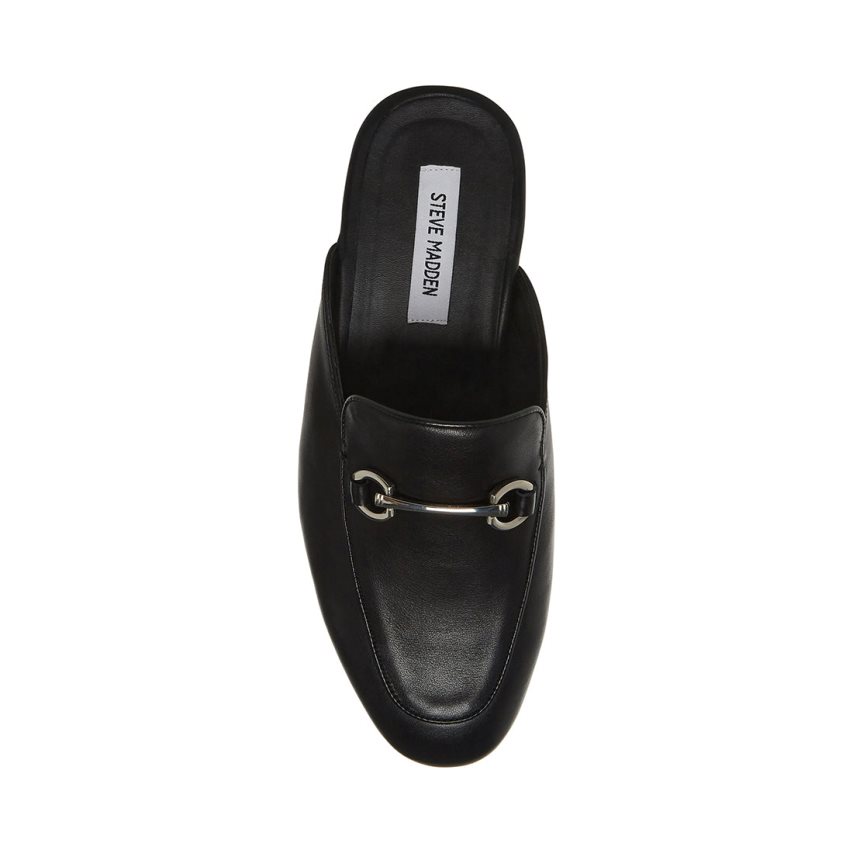 Mulas Steve Madden Mateo Cuero Hombre Negras | ES UZ81S3